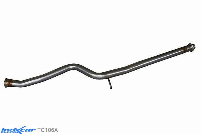 IX TC106A, Peugeot 106 1.6 16V RALLYE / GTI / 1.6 16V 1996-2003, Inoxcar Direct central pipe (EURO3) 2001-- Stainless steel, Without E.E.C. homologation