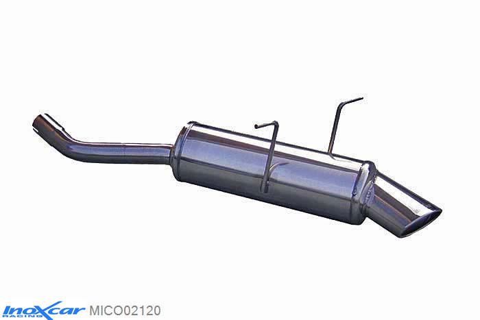 IX MICO02120, Mini Mini (R50/R53) 1.6 (115PK) 2001-2006 Diameter 50mm, (Type R50), Inoxcar Rear silencer 1X120X80mm Stainless steel, With E.E.C. homologation