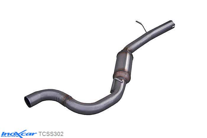 IX TCSS302, Audi A3 (8P) SPORTBACK S3 2.0 TFSI (265PK) 2008- Diameter 65mm, Inoxcar Central pipe with silencer Stainless steel, Without E.E.C. homologation