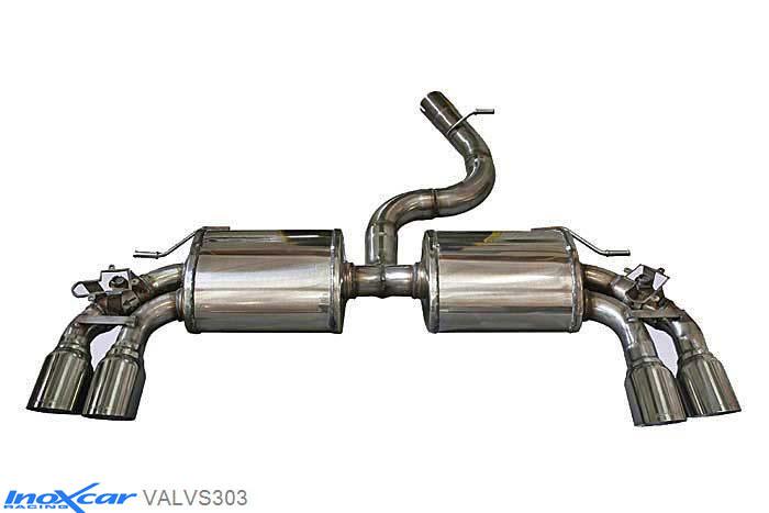 IX VALVS303, Audi A3 (8V) S3 2.0 TFSI (300PK) 2013-, Inoxcar Rear silencer + Valvole con montaggio motorini elettrici di serie / Stainless steel, Without E.E.C. homologation