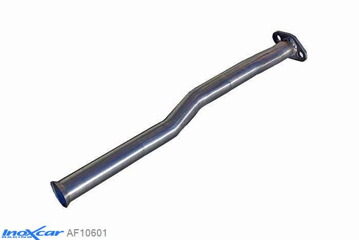 IX AF10601, Peugeot 106 1.6 16V RALLYE / GTI / 1.6 16V 1996-2003, Inoxcar Catalyst replacement pipe --2000 Stainless steel, Without E.E.C. homologation