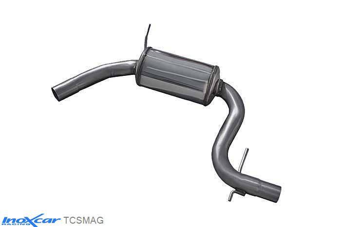IX TCSMAG, VW Golf VII 2.0 TFSI (200PK) 2012- Diameter 65mm, Inoxcar Central pipe with silencer Stainless steel, Without E.E.C. homologation