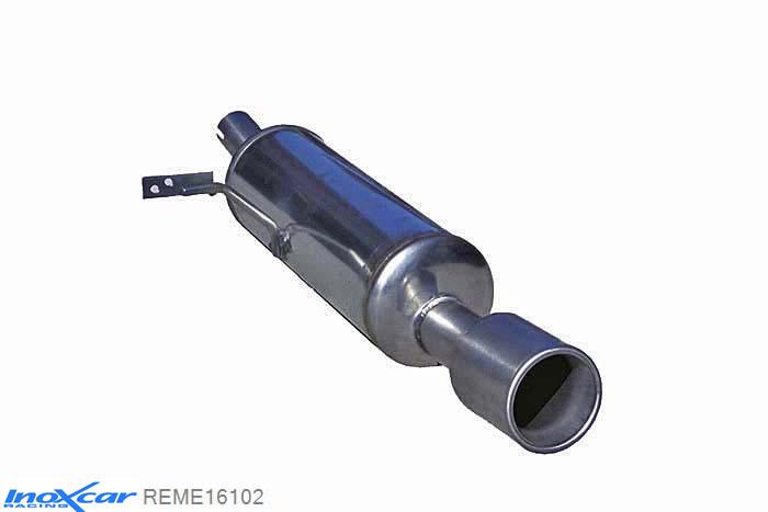 IX REME16102, Renault Megane II (M) CC 1.5 DCi (105PK) 2006-, Inoxcar Rear silencer 1X102mm Stainless steel, With E.E.C. homologation