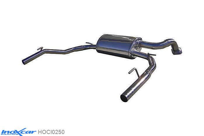 IX HOCI0250, Honda Civic VII (EP/EU/EM/EM2) TYPE-R 2.0 (201PK) 2006-, Inoxcar Rear silencer diam.50 Stainless steel, Without E.E.C. homologation