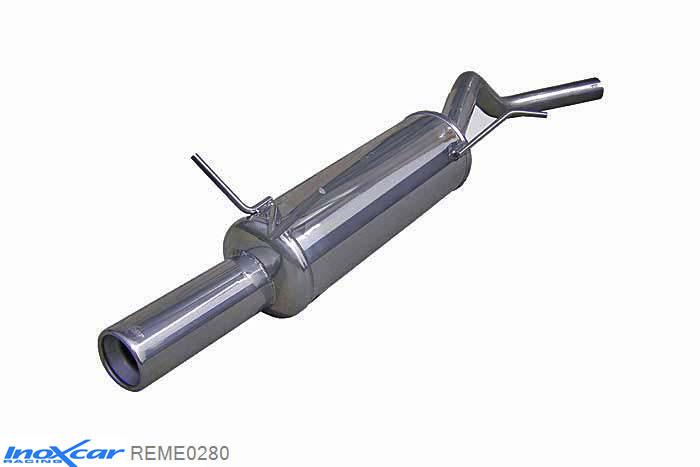 IX REME0280, Renault Megane I (DA) 1.6 Coupe (90PK) 1996- Diameter 50mm, Inoxcar Rear silencer 1X80mm Stainless steel, With E.E.C. homologation