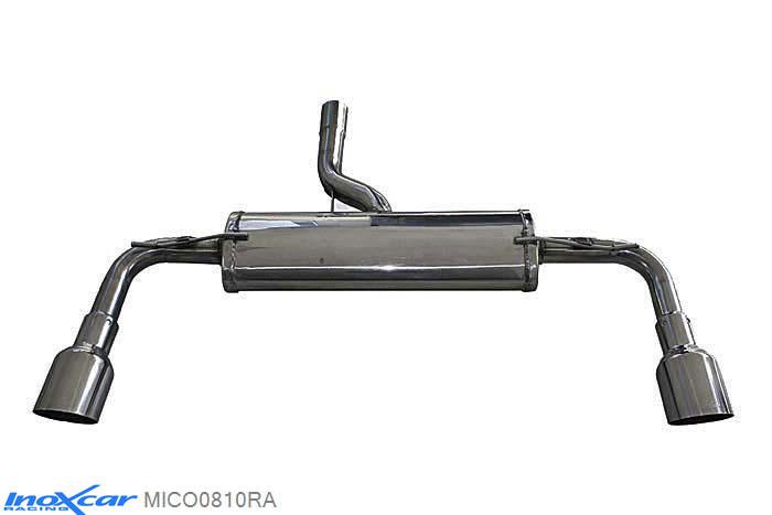 IX MICO0810RA, Mini Mini Countryman (R60) 1.6 S COOPER (184PK) 2010- Diameter 55mm / ALL4, (Type R60), Inoxcar Rear silencer 1X102mm RACING Left and Right Stainless steel, With E.E.C. homologation