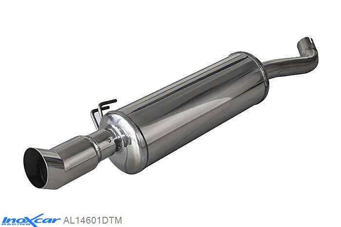 IX AL14601DTM, Alfa Romeo 146 1.4 TS (103PK) 1994-1997, Inoxcar Rear silencer 1XDTM Stainless steel, With E.E.C. homologation