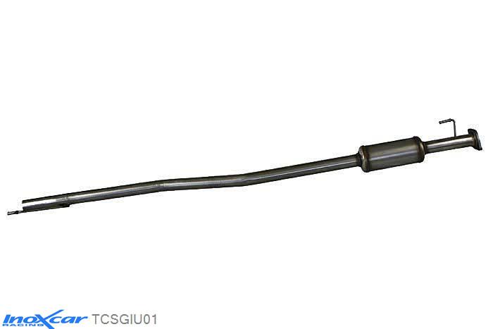 IX TCSGIU01, Alfa Romeo Giulietta (940) 1.4 Turbo Multiair (170PK) 2010- Diameter 60mm, Inoxcar Central pipe with silencer Stainless steel, With E.E.C. homologation