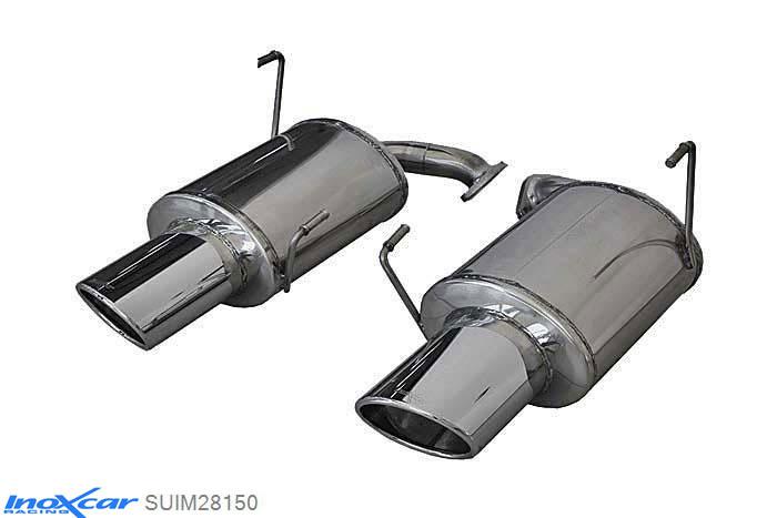 IX SUIM28150, Subaru Impreza (G4) 2.5 T WRX-STI MY15, (300PK) 2014, Inoxcar Rear silencer 1X150X105 Left and Right Stainless steel, V