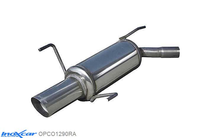 IX OPCO1290RA, Opel Corsa C 1.8 SPORT (125PK) 2000- Diameter 45mm, Inoxcar Rear silencer 1X90 RALLY Stainless steel, With E.E.C. homologation
