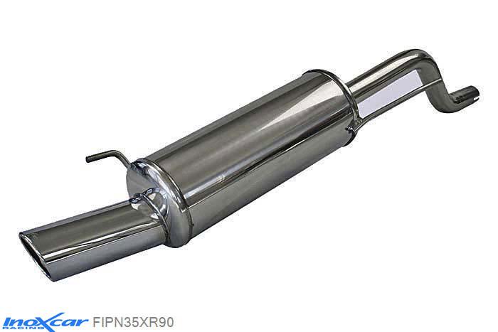 IX FIPN35XR90, Fiat Punto Evo (199) 1.4 (77PK) 2009, Diameter 42, Inoxcar Rear silencer 1X90 X-RACE Stainless steel, V