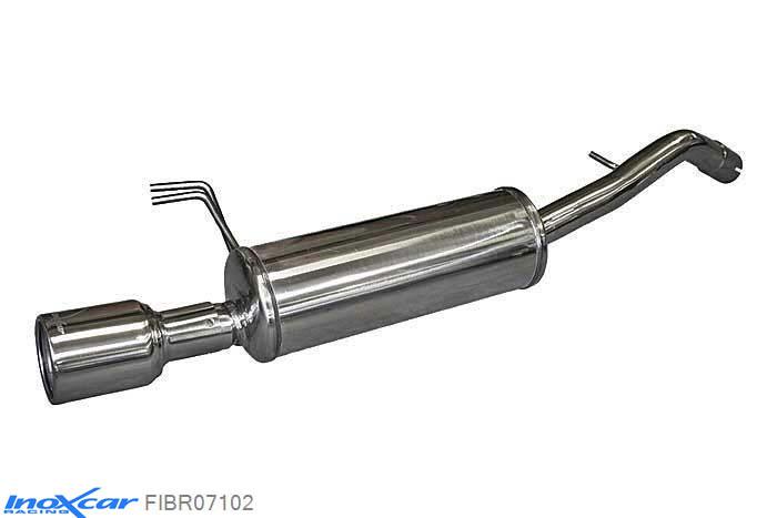 IX FIBR07102, Fiat Bravo II (198) 1.9 MJET 8V (120PK) 2007- Diameter 54mm, Inoxcar Rear silencer 1X102mm Stainless steel, With E.E.C. homologation