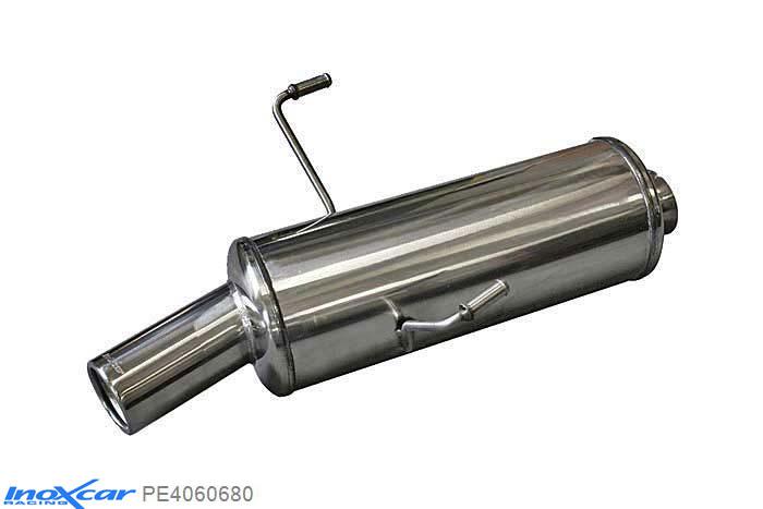 IX PE4060680, Peugeot 406 3.0 V6 COUPE, Inoxcar Rear silencer 1X80mm Stainless steel, Without E.E.C. homologation