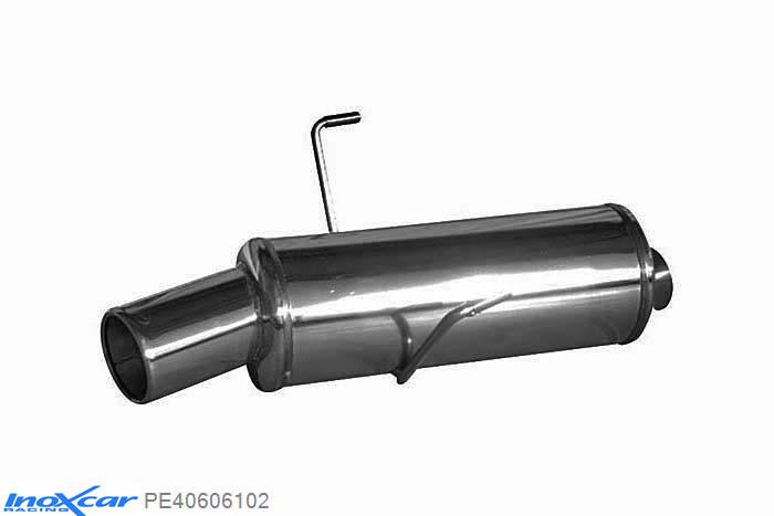 IX PE40606102, Peugeot 406 3.0 V6 COUPE, Inoxcar Rear silencer 1X102mm Stainless steel, Without E.E.C. homologation