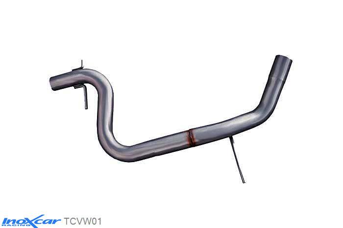 IX TCVW01, VW Golf VI 2.0 TSI GTI (210PK) 2009-, Inoxcar Direct central pipe Stainless steel, Without E.E.C. homologation