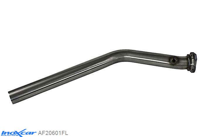 IX AF20601FL, Peugeot 206 2.0 16V GTI (136PK) 1999-2004, Inoxcar Catalyst replacement pipe (1 sonda - attacco flangia) / (1 drill -  connection flange) Stainless steel, Without E.E.C. homologation