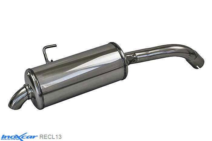 IX RECL13, Renault Clio II (B) RS 2.0 fase2 (172PK) 2002-2003 Diameter 54mm, Inoxcar Rear silencer 1 Stainless steel, With E.E.C. homologation