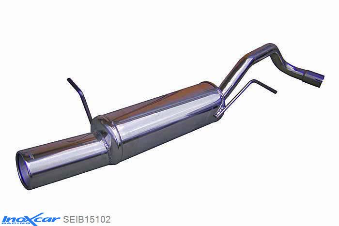 IX SEIB15102, Seat Ibiza IV (6L) 1.9 TDI (90PK-110PK) / SDI 2002-2006, Inoxcar Rear silencer 1X102mm Stainless steel