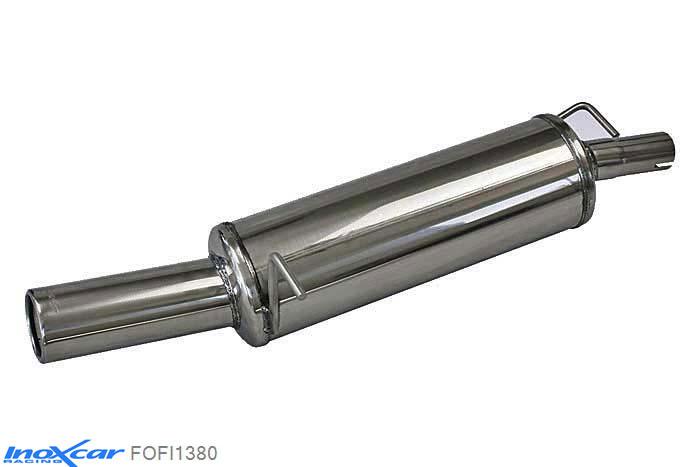 IX FOFI1380, Ford Fiesta V (JH1/JD3) 1.6 16V S (100PK) 2005- Diameter 45mm, Inoxcar Rear silencer 1X80mm Stainless steel, With E.E.C. homologation