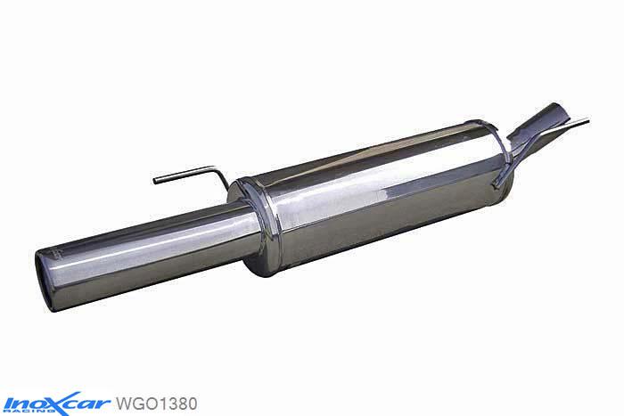 IX WGO1380, VW Golf III 1.8 (90PK) 1991-1998, Inoxcar Rear silencer 1X80mm Stainless steel, With E.E.C. homologation