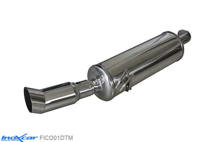 IX FICO01DTM, Fiat Coupe (175/FA) 1.8 16V (131PK) 1997-, Inoxcar Rear silencer 1XDTM Stainless steel, With E.E.C. homologation
