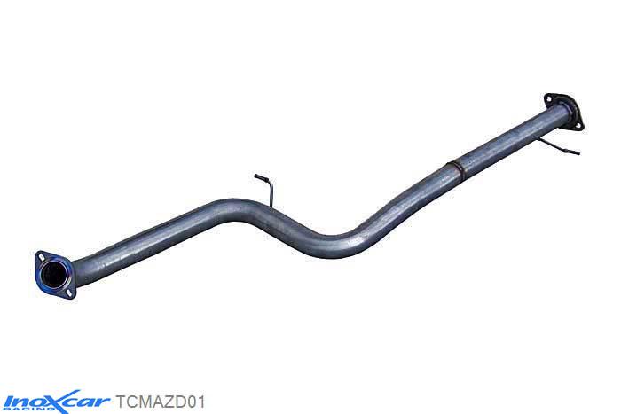 IX TCMAZD01, Mazda 3 (BL) 2.3 TURBO DI 16V MPS (260PK) 2010-, Inoxcar Direct central pipe Stainless steel, Without E.E.C. homologation