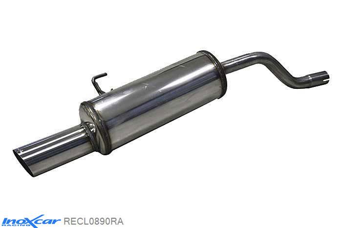 IX RECL0890RA, Renault Clio II (B) 1.6 (90PK) -2001 Diameter 45mm, Inoxcar Rear silencer 1X90 RALLY Stainless steel, With E.E.C. homologation