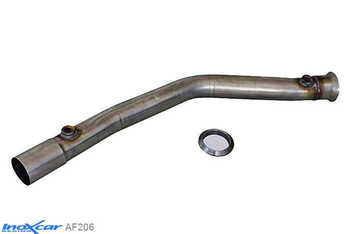 IX AF206, Peugeot 206 GT WRC (135PK), Inoxcar Catalyst replacement pipe Stainless steel, Without E.E.C. homologation