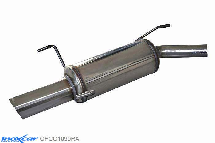 IX OPCO1090RA, Opel Corsa C 1.2 16V (75PK) 2000-2003 Diameter 45mm, Inoxcar Rear silencer 1X90 RALLY Stainless steel, With E.E.C. homologation