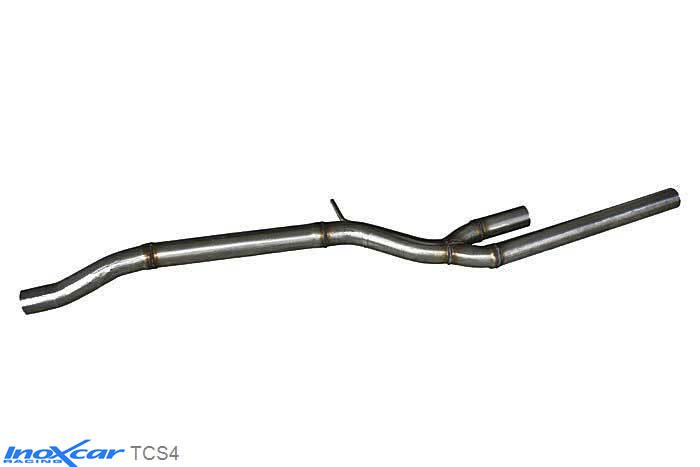 IX TCS4, Audi A4 (B5) S4 2.7 BITURBO (265PK) 1998-2001, Inoxcar Direct central pipe Stainless steel, Without E.E.C. homologation