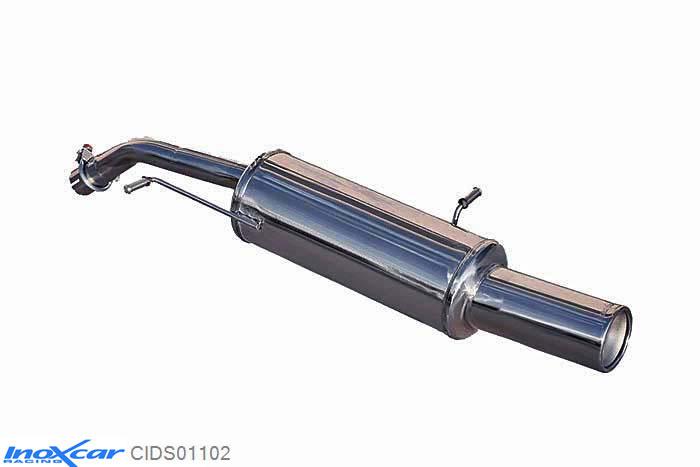 IX CIDS01102, Citroen DS3 1.6i 16V TURBO (155PK) 2010-  , Diameter 50mm, Inoxcar Rear silencer 1X102mm Stainless steel, With E.E.C. homologation