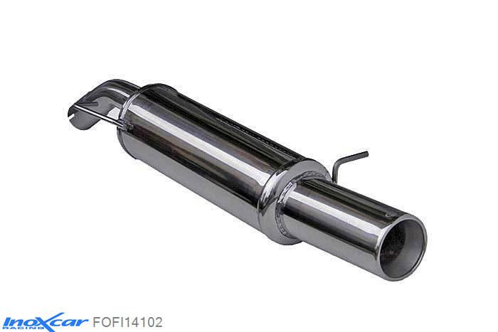 IX FOFI14102, Ford Fiesta V (JH1/JD3) 2.0 16V ST (150PK) 2005- Diameter 54mm, Inoxcar Rear silencer 1X102mm Stainless steel, With E.E.C. homologation