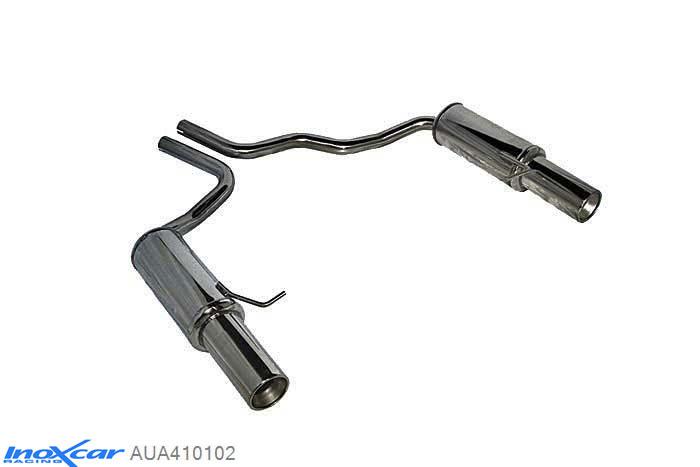 IX AUA410102, Audi A4 (B6) 2.5 TDI (180PK) 2001- Diameter 50mm, Inoxcar Rear silencer 1X102mm Left and Right Stainless steel