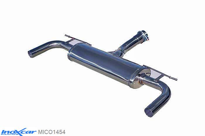 IX MICO1454, Mini Mini Countryman (R60) JOHN WORKS ALL4 1.6 (218PK) 2013-  , (Type R60), Inoxcar Rear silencer Left and Right diam.54 Stainless steel, With E.E.C. homologation