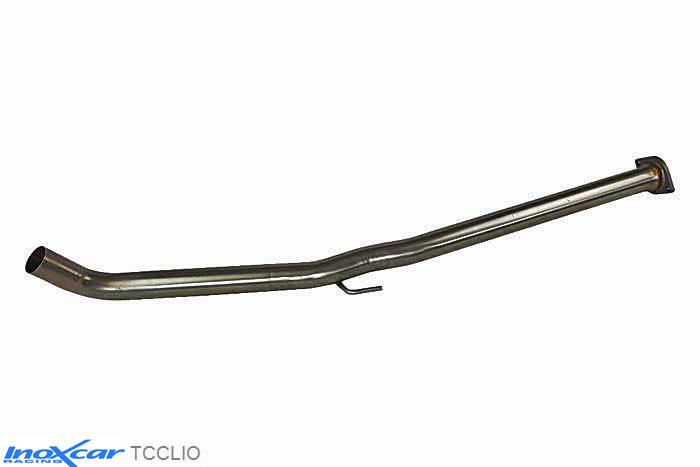 IX TCCLIO, Renault Clio II (B) RS 2.0 fase1 (172PK) 2000-2001 Diameter 54mm, Inoxcar Direct central pipe Stainless steel, Without E.E.C. homologation