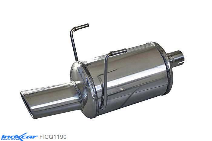 IX FICQ1190, Fiat 500 (312) Restyling 2013-  , 1.2 (69PK), Inoxcar Rear silencer 1X90X70mm Stainless steel, With E.E.C. homologation