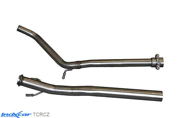 IX TCRCZ, Peugeot RCZ (4J) 1.6 THP (156PK) 2010-, Inoxcar Direct central pipe Stainless steel, Without E.E.C. homologation