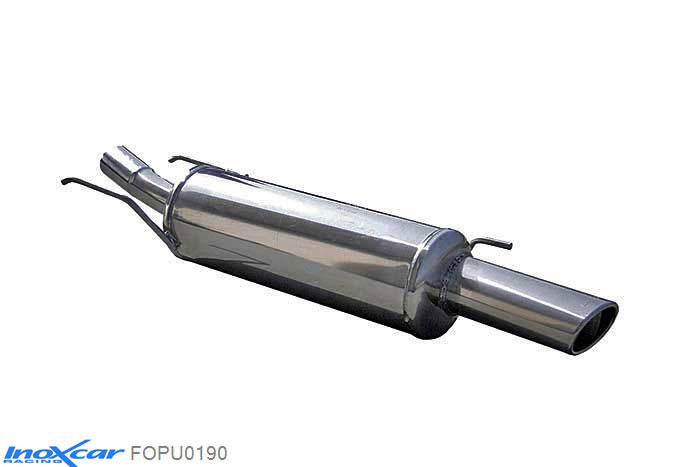 IX FOPU0190, Ford Puma (ECT) 1.4 (90PK) 1998-2000 Diameter 45mm, Inoxcar Rear silencer 1X90X70mm Stainless steel, With E.E.C. homologation