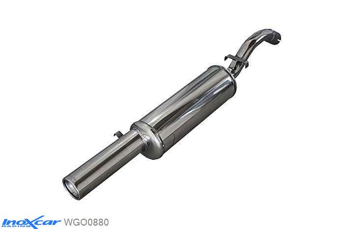 IX WGO0880, VW Golf II 1.8 GTI 16V (136PK) 1985-, Inoxcar Rear silencer 1X80mm Stainless steel, With E.E.C. homologation