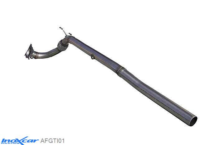 IX AFGTI01, VW Golf VI 2.0 R TSI 4MOTION (270PK) 2010-, Inoxcar Catalyst replacement pipe Stainless steel, Without E.E.C. homologation