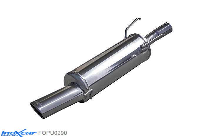 IX FOPU0290, Ford Puma (ECT) 1.7 (125PK) 1997-2001 Diameter 50mm, Inoxcar Rear silencer 1X90X70mm Stainless steel, With E.E.C. homologation