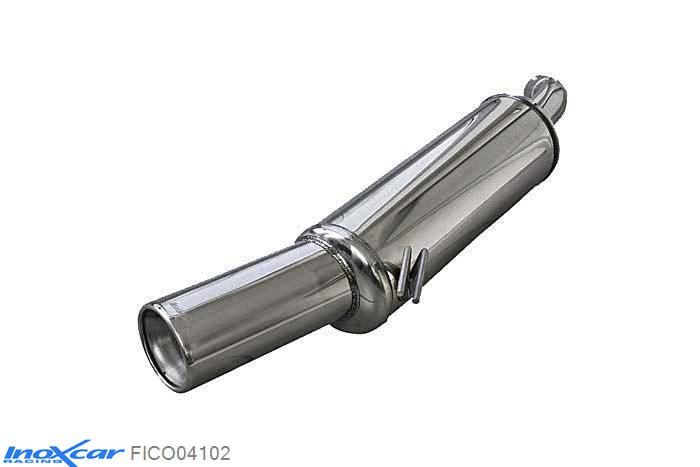 IX FICO04102, Fiat Coupe (175/FA) 2.0 20V TURBO (220PK) 1997-2000 Diameter 57mm, Inoxcar Rear silencer 1X102mm Stainless steel, Without E.E.C. homologation