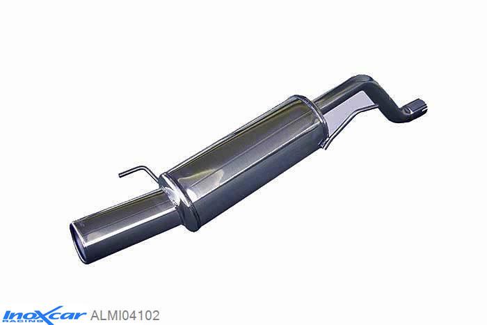 IX ALMI04102, Alfa Romeo Mito (955) 1.6 JTDm (120PK) 2008- Diameter 55mm, Inoxcar Rear silencer 1X102mm Stainless steel, With E.E.C. homologation