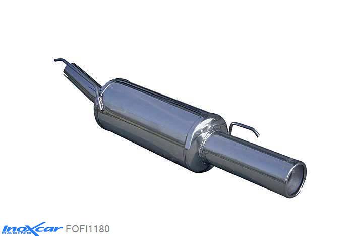 IX FOFI1180, Ford Fiesta III (GFJ) 1.6 (90PK) -1995, Inoxcar Rear silencer 1X80mm Stainless steel, Without E.E.C. homologation
