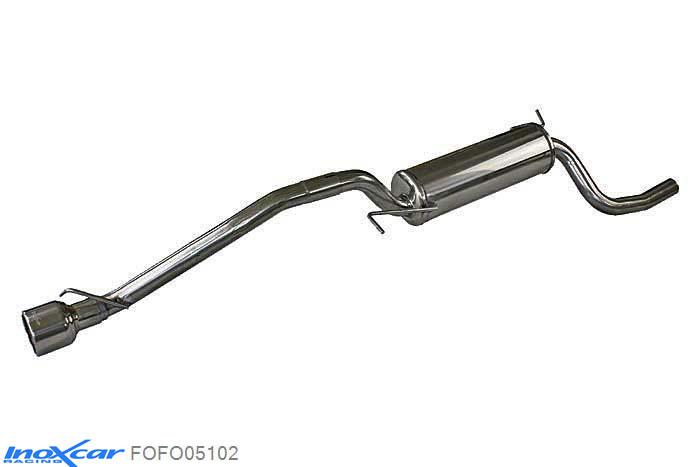 IX FOFO05102, Ford Focus I (DAW) 1.8 TDCi (115PK) 1999-2004 Diameter 55mm, Inoxcar Rear silencer 1X102mm Stainless steel, With E.E.C. homologation