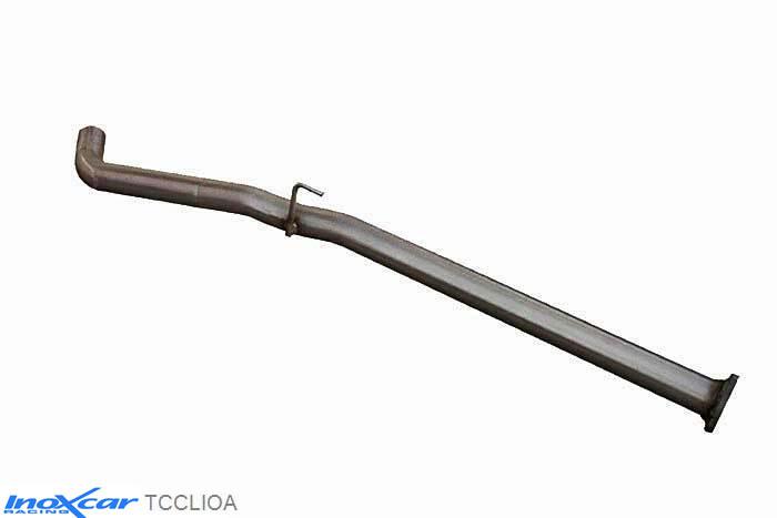 IX TCCLIOA, Renault Clio II (B) RS 2.0 fase2 (172PK) 2002-2003 Diameter 54mm, Inoxcar Direct central pipe Stainless steel, Without E.E.C. homologation