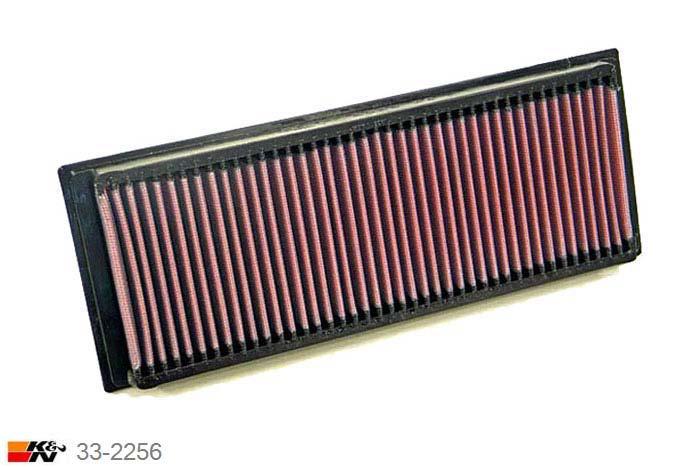 33-2256 K&N Luchtfilter Lengte 306 mm, Breedte 117 mm, Chrysler Crossfire 3.2 V6 SRT-6 2 stuks nodig, 2004-2007