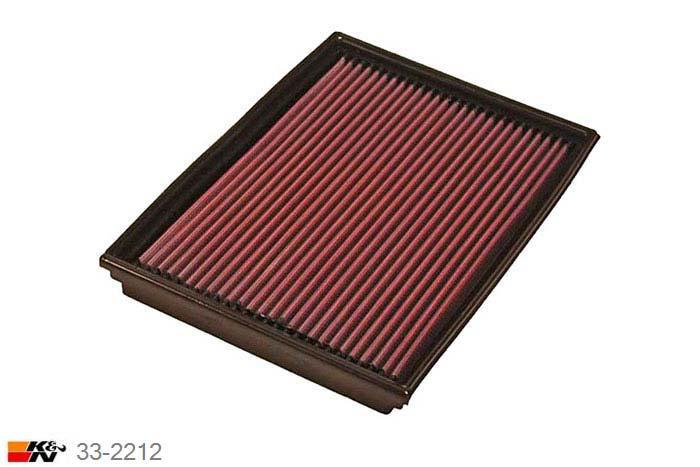 33-2212 K&N Luchtfilter Lengte 286 mm, Breedte 203 mm, Opel Tigra 1.3 CDTI, 5/2004-2010