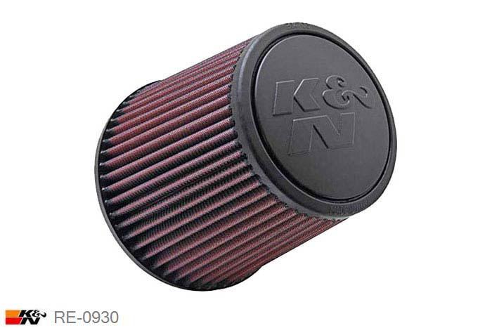 76mm aansluitdiameter, RE-0930, K&N Luchtfilter Universeel, Conisch, Lengte filter 152mm, Buitendiameter onder 152mm, Buitendiameter kap 117mm, Rubber kap, Lengte flens 44mm, 0 mm