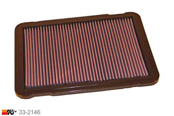 33-2146 K&N Luchtfilter Lengte 313 mm, Breedte 233 mm, Toyota Landcruiser 3.0 D4D, 2009-2013